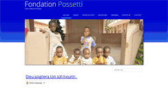 Desktop Screenshot of fondationpossetti.org
